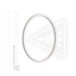 Shell Gasket, White Teflon, 3.250" ID x 3.500" OD x .062"