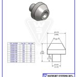 Orifice Assembly, .005" / 0.13mm, Short Stem, Diamond